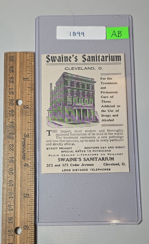 Antique 1899 swaine sanitarium - 1899,