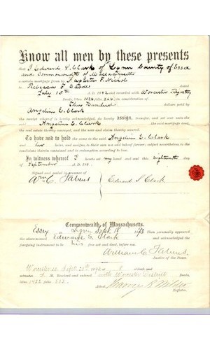 1883 mortgage assignment - mortgage,