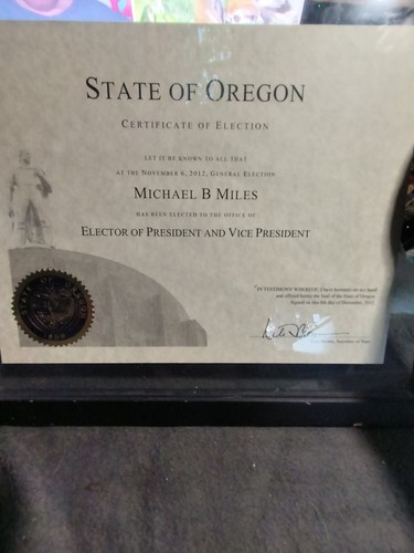 Elector certificate documents - elector,